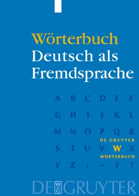 Kempcke |  Wörterbuch Deutsch als Fremdsprache | eBook | Sack Fachmedien