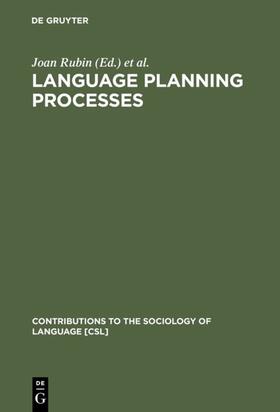 Rubin / Jernudd / DasGupta |  Language Planning Processes | eBook | Sack Fachmedien