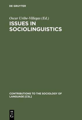 Uribe-Villegas |  Issues in Sociolinguistics | eBook | Sack Fachmedien