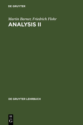 Barner / Flohr |  Analysis II | eBook | Sack Fachmedien