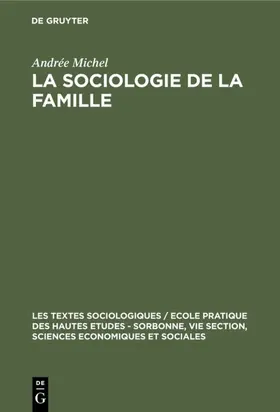 Michel |  La sociologie de la famille | eBook | Sack Fachmedien