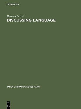Parret |  Discussing Language | eBook | Sack Fachmedien