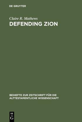 Mathews |  Defending Zion | eBook | Sack Fachmedien