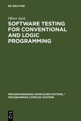 Jack |  Software Testing for Conventional and Logic Programming | eBook | Sack Fachmedien