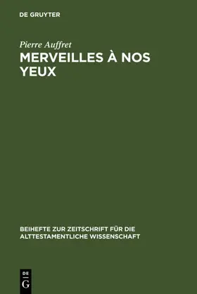 Auffret |  Merveilles à nos yeux | eBook | Sack Fachmedien