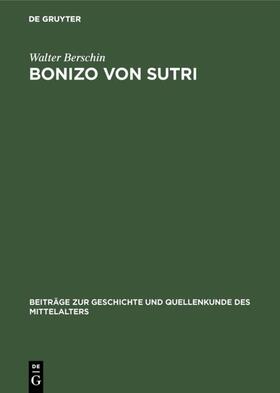 Berschin |  Bonizo von Sutri | eBook | Sack Fachmedien