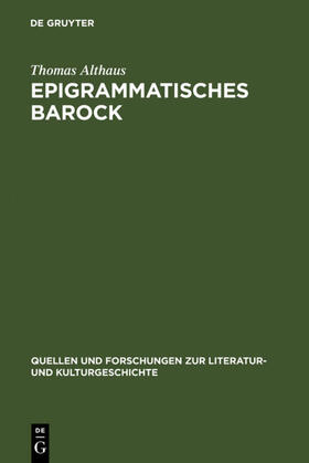 Althaus |  Epigrammatisches Barock | eBook | Sack Fachmedien