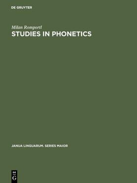 Romportl |  Studies in Phonetics | eBook | Sack Fachmedien