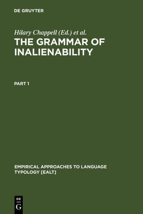 Chappell / McGregor |  The Grammar of Inalienability | eBook | Sack Fachmedien