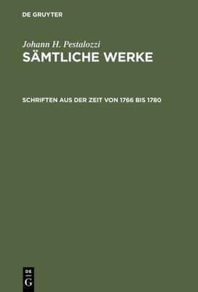 Feilchenfeld-Fales |  Schriften aus der Zeit von 1766 bis 1780 | eBook | Sack Fachmedien