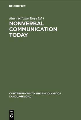 Key |  Nonverbal Communication Today | eBook | Sack Fachmedien
