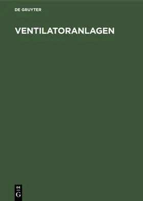  Ventilatoranlagen | eBook | Sack Fachmedien