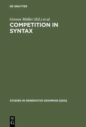 Müller / Sternefeld |  Competition in Syntax | eBook | Sack Fachmedien