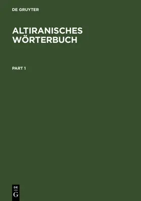 Bartholomae | Altiranisches Wörterbuch | E-Book | sack.de