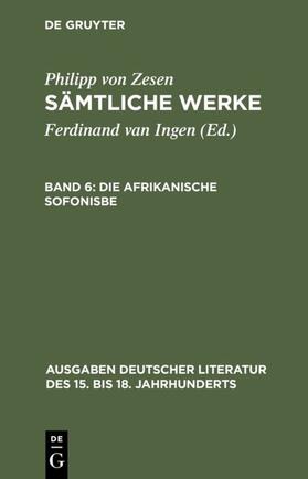 Zesen / Meid |  Die afrikanische Sofonisbe | eBook | Sack Fachmedien