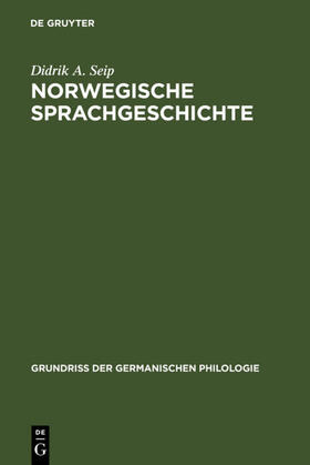 Seip / Saltveit |  Norwegische Sprachgeschichte | eBook | Sack Fachmedien