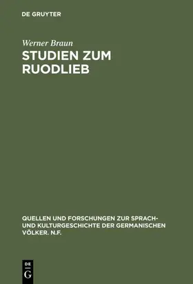 Braun |  Studien zum Ruodlieb | eBook | Sack Fachmedien