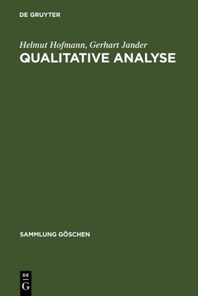 Hofmann / Jander |  Qualitative Analyse | eBook | Sack Fachmedien