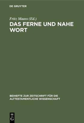 Maass |  Das ferne und nahe Wort | eBook | Sack Fachmedien