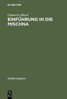 Albeck |  Einführung in die Mischna | eBook | Sack Fachmedien