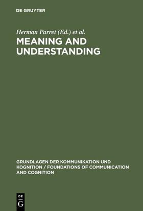 Parret / Bouveresse |  Meaning and Understanding | eBook | Sack Fachmedien