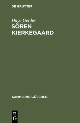 Gerdes |  Sören Kierkegaard | eBook | Sack Fachmedien