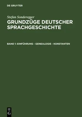 Sonderegger |  Einführung - Genealogie - Konstanten | eBook | Sack Fachmedien