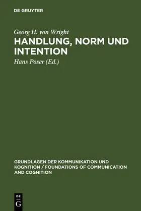 Wright / Poser |  Handlung, Norm und Intention | eBook | Sack Fachmedien