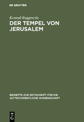 Rupprecht |  Der Tempel von Jerusalem | eBook | Sack Fachmedien