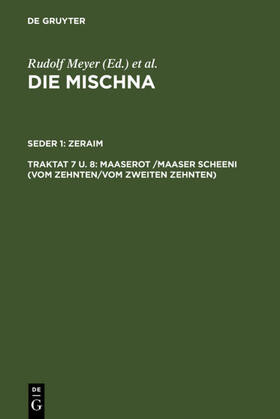 Bunte |  Maaserot /Maaser Scheni (Vom Zehnten/Vom zweiten Zehnten) | eBook | Sack Fachmedien