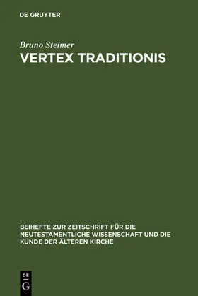 Steimer |  Vertex Traditionis | eBook | Sack Fachmedien