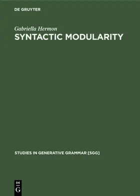 Hermon |  Syntactic Modularity | eBook | Sack Fachmedien