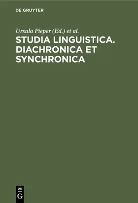 Pieper / Stickel |  Studia Linguistica. Diachronica et Synchronica | eBook | Sack Fachmedien