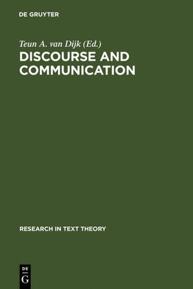 Dijk |  Discourse and Communication | eBook | Sack Fachmedien