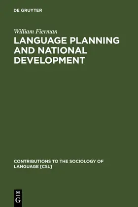 Fierman |  Language Planning and National Development | eBook | Sack Fachmedien