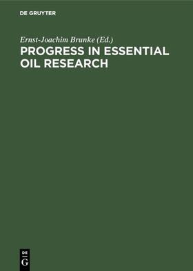 Brunke |  Progress in Essential Oil Research | eBook | Sack Fachmedien
