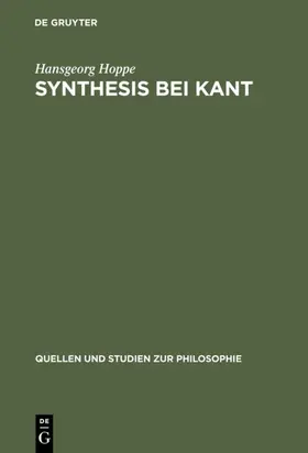 Hoppe |  Synthesis bei Kant | eBook | Sack Fachmedien