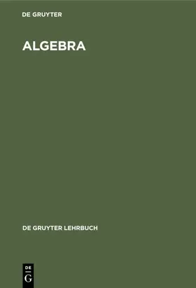  Algebra | eBook | Sack Fachmedien