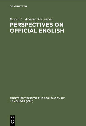 Adams / Brink |  Perspectives on Official English | eBook | Sack Fachmedien
