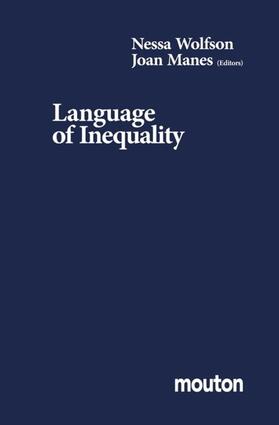 Wolfson / Manes |  Language of Inequality | eBook | Sack Fachmedien