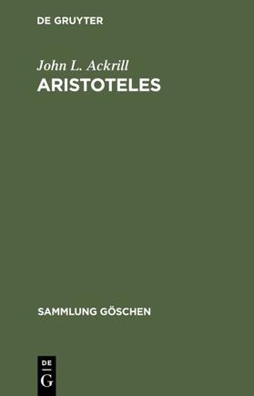 Ackrill |  Aristoteles | eBook | Sack Fachmedien