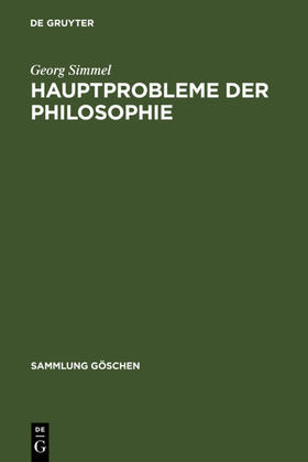 Simmel |  Hauptprobleme der Philosophie | eBook | Sack Fachmedien