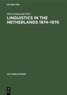 Zonneveld |  Linguistics in the Netherlands 1974–1976 | eBook | Sack Fachmedien