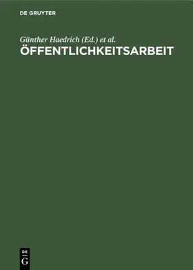 Haedrich / Barthenheier / Kleinert |  Öffentlichkeitsarbeit | eBook | Sack Fachmedien