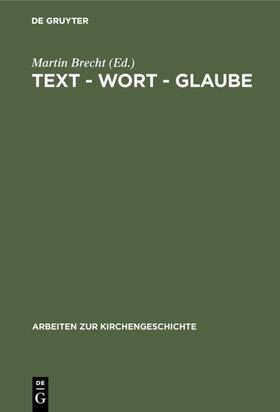 Brecht |  Text - Wort - Glaube | eBook | Sack Fachmedien