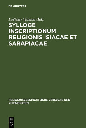 Vidman |  Sylloge inscriptionum religionis Isiacae et Sarapiacae | eBook | Sack Fachmedien