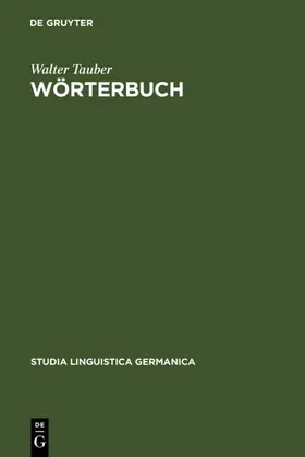 Tauber |  Wörterbuch | eBook | Sack Fachmedien