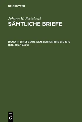 Dejung |  Briefe aus den Jahren 1818 bis 1819 (Nr. 4867-5369) | eBook | Sack Fachmedien