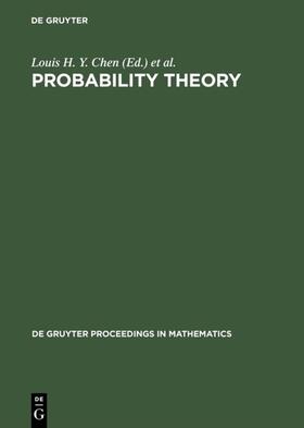 Chen / Choi / Hu |  Probability Theory | eBook | Sack Fachmedien