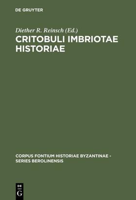 Reinsch |  Critobuli Imbriotae Historiae | eBook | Sack Fachmedien